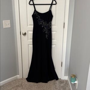Navy Sequined Mother of the Bride Dress